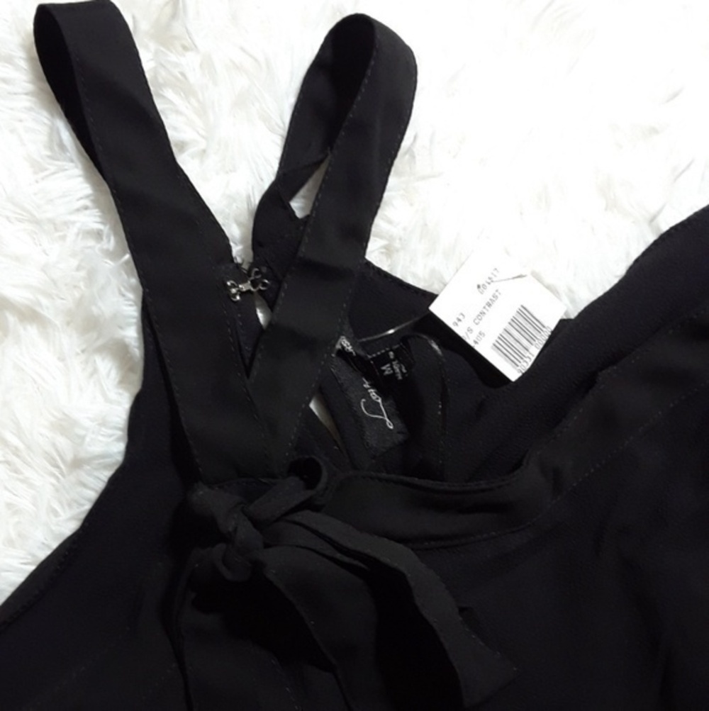 Love University Ruffle Cold Shoulder Blouse - Picture 6 of 8